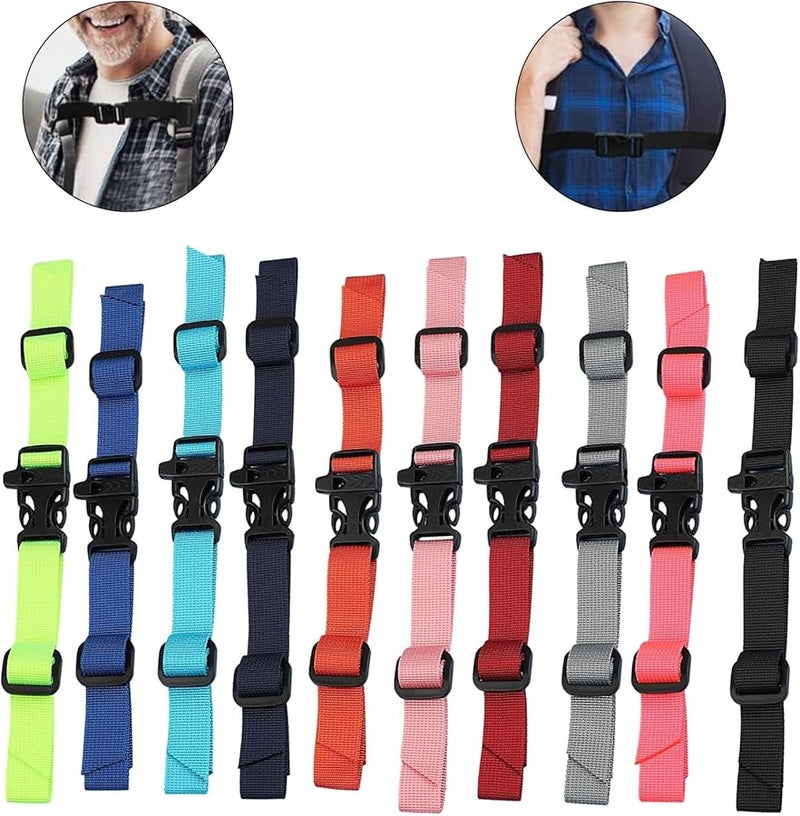 Adjustable Quick Release Backpack Chest Strap Secure Fastener For Travel Climbing School Bag - Image 2